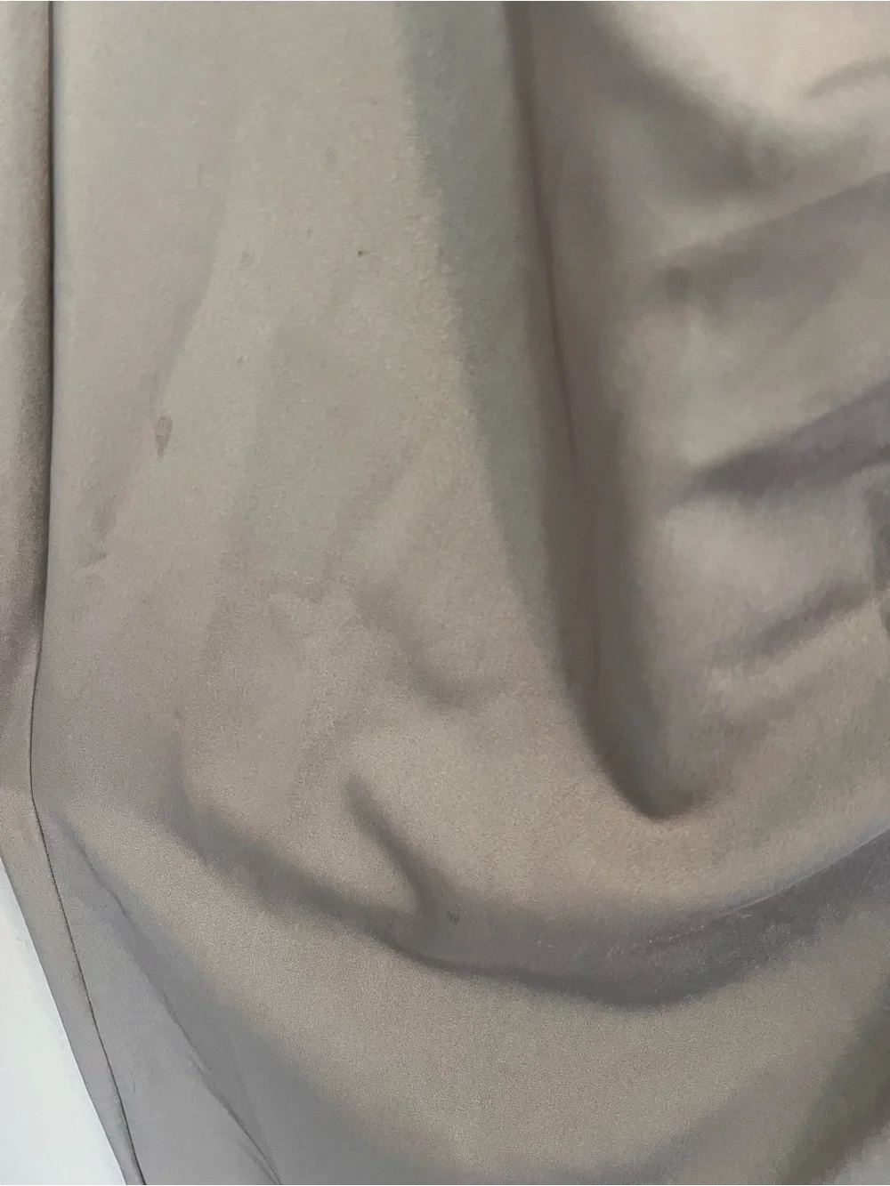 La Femme Gray Taupe Draped Sleeveless Maxi Dress